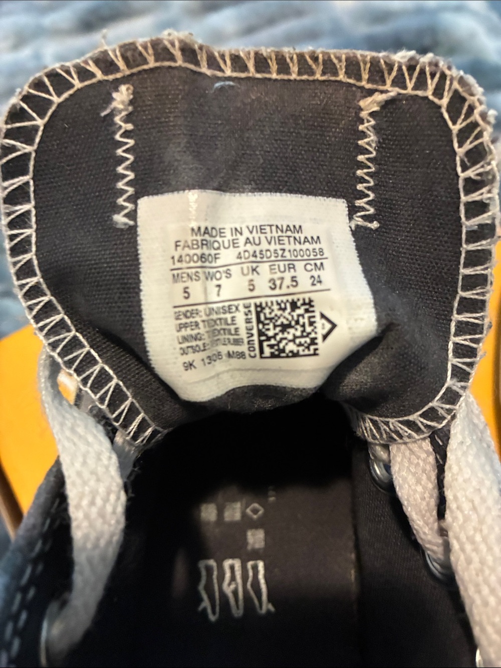 Converse Women Blue and Gray Camo Low Top Sneakers - Picture 5 of 8